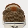 Brown / Brown Men’s Ralph Lauren Keaton Tweed Slip-On Sneakers Brown / Brown Men’s Ralph Lauren Keaton Tweed Slip-On Sneakers