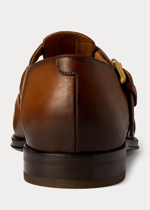 Brown Men’s Ralph Lauren Burnished Calfskin Fisherman Dress Shoes Brown Men’s Ralph Lauren Burnished Calfskin Fisherman Dress Shoes