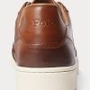 Brown Men’s Ralph Lauren Court Leather Sneakers Brown Men’s Ralph Lauren Court Leather Sneakers