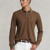 Brown Men’s Ralph Lauren Custom Slim Fit Birdseye Polo Shirts Brown Men’s Ralph Lauren Custom Slim Fit Birdseye Polo Shirts