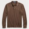 Brown Men’s Ralph Lauren Custom Slim Fit Birdseye Polo Shirts Brown Men’s Ralph Lauren Custom Slim Fit Birdseye Polo Shirts