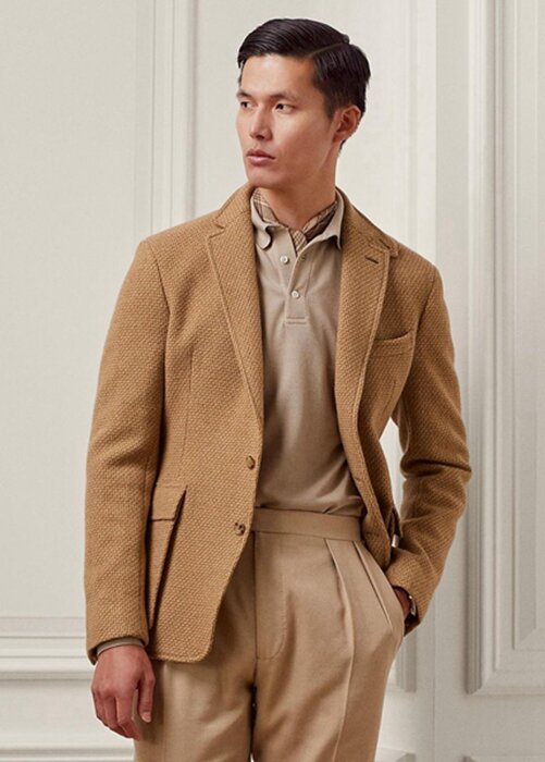 Brown Men’s Ralph Lauren Hadley Textured Wool Twill Sport Blazers Brown Men’s Ralph Lauren Hadley Textured Wool Twill Sport Blazers