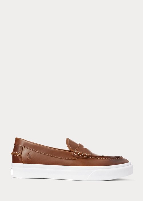 Brown Men’s Ralph Lauren Keaton Leather Penny Loafers Brown Men’s Ralph Lauren Keaton Leather Penny Loafers