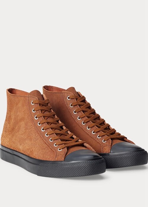 Brown Men’s Ralph Lauren Mayport Suede Sneakers Brown Men’s Ralph Lauren Mayport Suede Sneakers