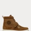Brown Men’s Ralph Lauren Ranger Nubuck & Canvas Sneakers Brown Men’s Ralph Lauren Ranger Nubuck & Canvas Sneakers