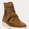 Brown Men’s Ralph Lauren Ranger Nubuck & Canvas Sneakers Brown Men’s Ralph Lauren Ranger Nubuck & Canvas Sneakers