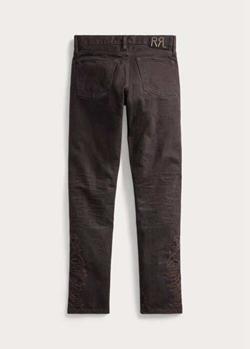 Brown Men’s Ralph Lauren Slim Narrow Fit Black Resin Rinse Jeans Brown Men’s Ralph Lauren Slim Narrow Fit Black Resin Rinse Jeans