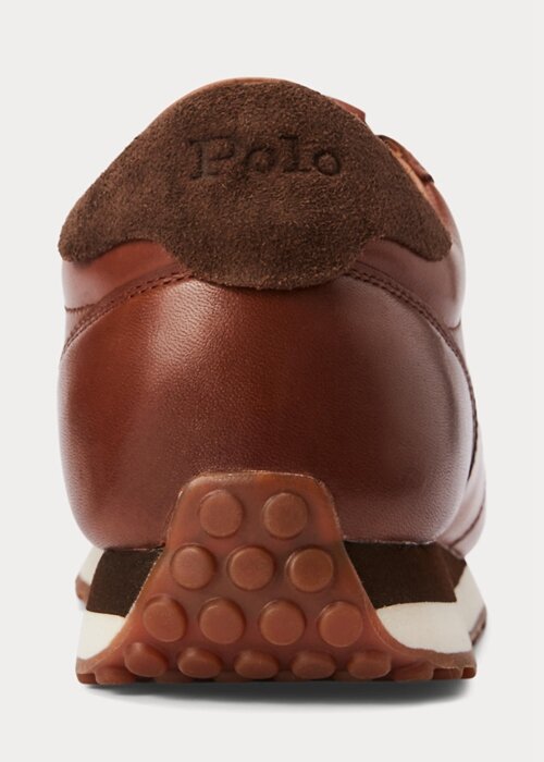 Brown Men’s Ralph Lauren Train 85 Leather Sneakers Brown Men’s Ralph Lauren Train 85 Leather Sneakers