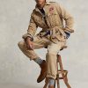 Brown Men’s Ralph Lauren Twill Belted Jackets Brown Men’s Ralph Lauren Twill Belted Jackets