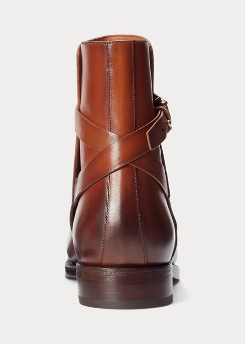 Brown Men’s Ralph Lauren Welington Burnished Calfskin Boots Brown Men’s Ralph Lauren Welington Burnished Calfskin Boots