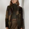 Brown / Olive Women’s Ralph Lauren Hailey Patchwork Tweed Jackets Brown / Olive Women’s Ralph Lauren Hailey Patchwork Tweed Jackets