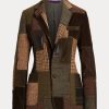 Brown / Olive Women’s Ralph Lauren Hailey Patchwork Tweed Jackets Brown / Olive Women’s Ralph Lauren Hailey Patchwork Tweed Jackets
