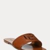 Brown Women’s Ralph Lauren Andela Burnished Calfskin Sandals Brown Women’s Ralph Lauren Andela Burnished Calfskin Sandals