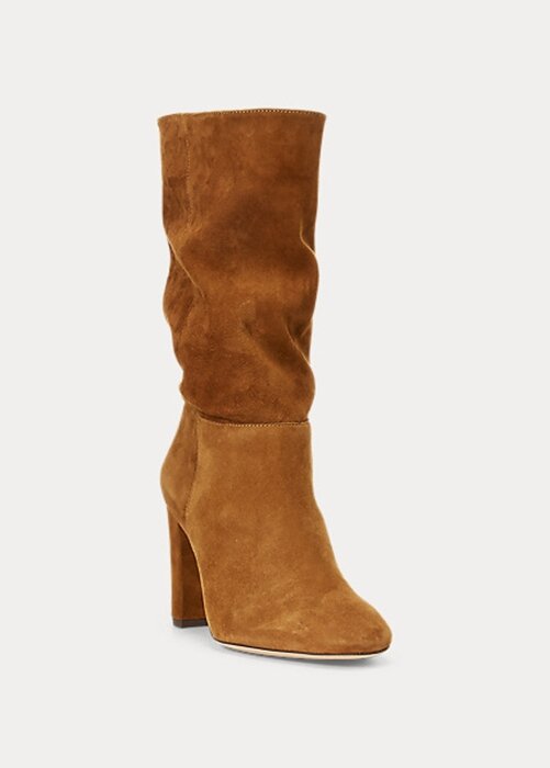 Brown Women’s Ralph Lauren Artizan Suede Boots Brown Women’s Ralph Lauren Artizan Suede Boots