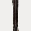 Brown Women’s Ralph Lauren Ashlynn Embossed Leather Boots Brown Women’s Ralph Lauren Ashlynn Embossed Leather Boots