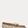 Brown Women’s Ralph Lauren Averi II Monogram Jacquard Loafers Brown Women’s Ralph Lauren Averi II Monogram Jacquard Loafers