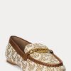 Brown Women’s Ralph Lauren Averi II Monogram Jacquard Loafers Brown Women’s Ralph Lauren Averi II Monogram Jacquard Loafers