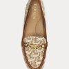 Brown Women’s Ralph Lauren Averi II Monogram Jacquard Loafers Brown Women’s Ralph Lauren Averi II Monogram Jacquard Loafers