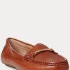 Brown Women’s Ralph Lauren Briony Leather Driver Loafers Brown Women’s Ralph Lauren Briony Leather Driver Loafers