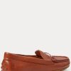 Brown Women’s Ralph Lauren Briony Leather Driver Loafers Brown Women’s Ralph Lauren Briony Leather Driver Loafers