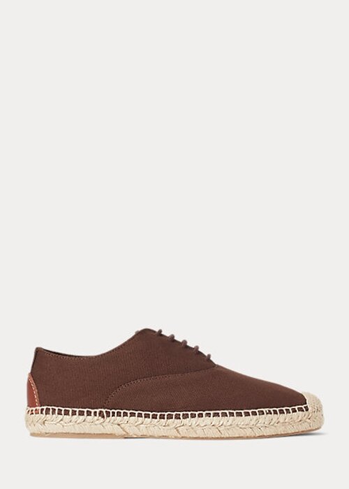 Brown Women’s Ralph Lauren Canvas Lace-Up Espadrille Brown Women’s Ralph Lauren Canvas Lace-Up Espadrille