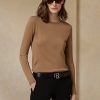Brown Women’s Ralph Lauren Cashmere Crewneck Sweaters Brown Women’s Ralph Lauren Cashmere Crewneck Sweaters