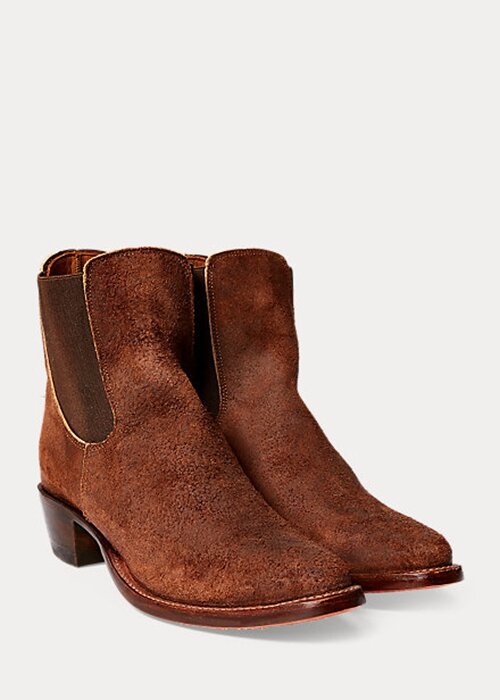 Brown Women’s Ralph Lauren Chelsea Plainview Suede Boots Brown Women’s Ralph Lauren Chelsea Plainview Suede Boots