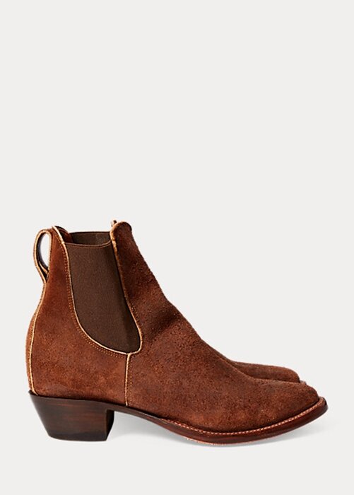 Brown Women’s Ralph Lauren Chelsea Plainview Suede Boots Brown Women’s Ralph Lauren Chelsea Plainview Suede Boots