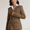 Brown Women’s Ralph Lauren Donaldson Checked Tweed Jackets Brown Women’s Ralph Lauren Donaldson Checked Tweed Jackets
