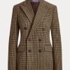 Brown Women’s Ralph Lauren Donaldson Checked Tweed Jackets Brown Women’s Ralph Lauren Donaldson Checked Tweed Jackets