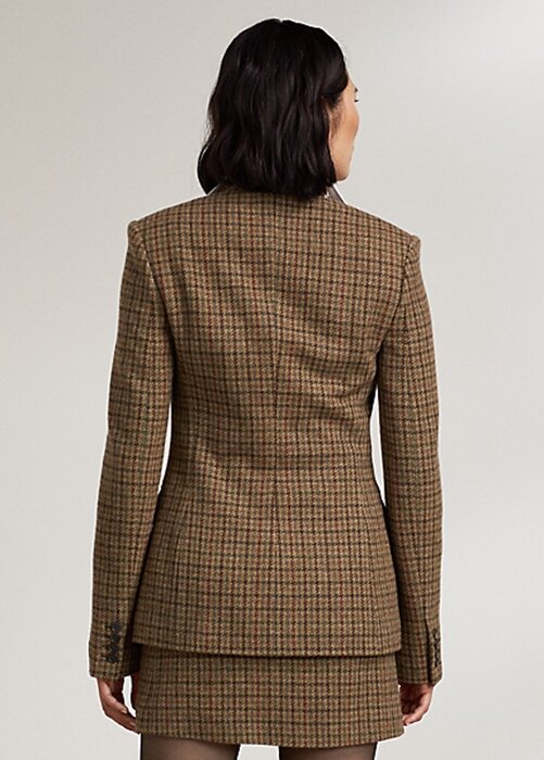 Brown Women’s Ralph Lauren Donaldson Checked Tweed Jackets Brown Women’s Ralph Lauren Donaldson Checked Tweed Jackets