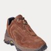 Brown Women’s Ralph Lauren Grayson Calf-Suede Zip Sneakers Brown Women’s Ralph Lauren Grayson Calf-Suede Zip Sneakers