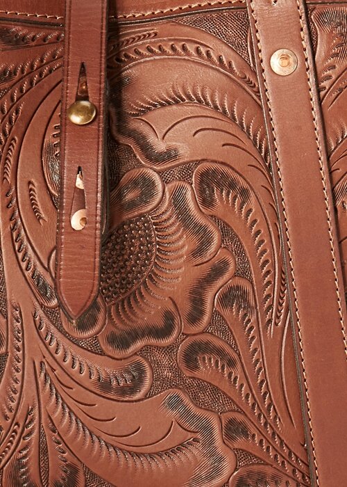 Brown Women’s Ralph Lauren Hand-Tooled Leather Tote Bags Brown Women’s Ralph Lauren Hand-Tooled Leather Tote Bags
