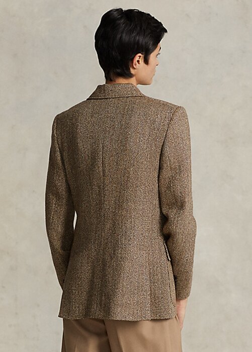 Brown Women’s Ralph Lauren Herringbone Linen-Blend Blazers Brown Women’s Ralph Lauren Herringbone Linen-Blend Blazers