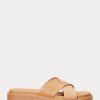 Light Yellow Women’s Ralph Lauren Kelsie Nappa Leather & Suede Slippers Light Yellow Women’s Ralph Lauren Kelsie Nappa Leather & Suede Slippers
