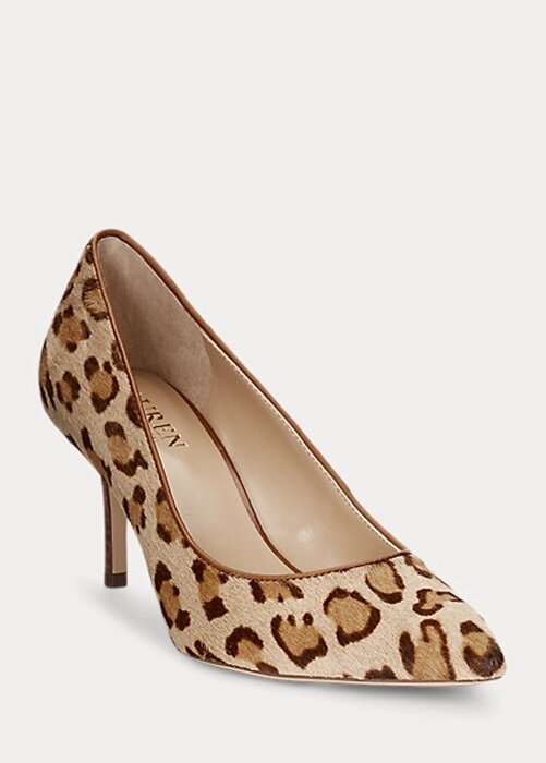 Brown Women’s Ralph Lauren Lanette Haircalf Heels Brown Women’s Ralph Lauren Lanette Haircalf Heels