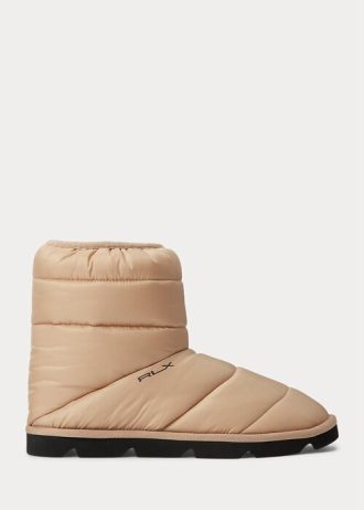 Brown Women’s Ralph Lauren Logo Quiltedie Boots Brown Women’s Ralph Lauren Logo Quiltedie Boots