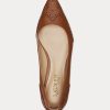 Brown Women’s Ralph Lauren Loraine Burnished Leather Ballet Flat Shoes Brown Women’s Ralph Lauren Loraine Burnished Leather Ballet Flat Shoes