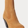 Brown Women’s Ralph Lauren Lowrey Suede Cowboy Boots Brown Women’s Ralph Lauren Lowrey Suede Cowboy Boots
