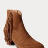 Brown Women’s Ralph Lauren Lucille Fringe-Trim Suedeie Boots Brown Women’s Ralph Lauren Lucille Fringe-Trim Suedeie Boots
