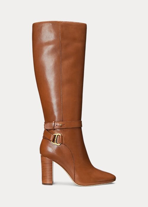 Brown Women’s Ralph Lauren Makenna Burnished Leather Riding Boots Brown Women’s Ralph Lauren Makenna Burnished Leather Riding Boots