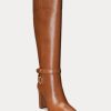 Brown Women’s Ralph Lauren Makenna Burnished Leather Riding Boots Brown Women’s Ralph Lauren Makenna Burnished Leather Riding Boots