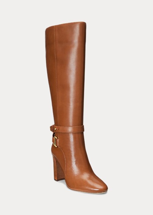 Brown Women’s Ralph Lauren Makenna Burnished Leather Riding Boots Brown Women’s Ralph Lauren Makenna Burnished Leather Riding Boots