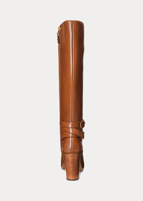 Brown Women’s Ralph Lauren Makenna Burnished Leather Riding Boots Brown Women’s Ralph Lauren Makenna Burnished Leather Riding Boots
