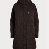 Brown Women’s Ralph Lauren Oversize Quilted Hooded Coats Brown Women’s Ralph Lauren Oversize Quilted Hooded Coats
