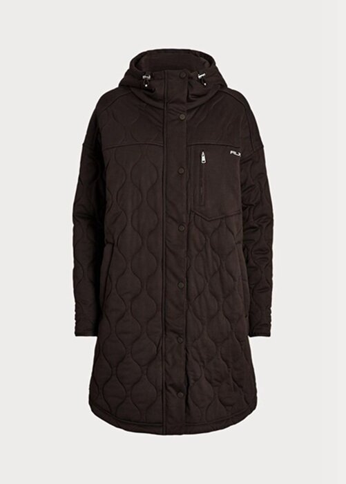 Brown Women’s Ralph Lauren Oversize Quilted Hooded Coats Brown Women’s Ralph Lauren Oversize Quilted Hooded Coats