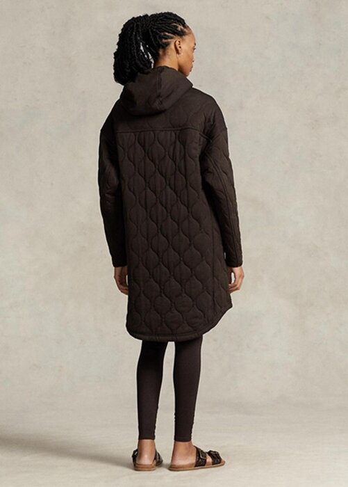 Brown Women’s Ralph Lauren Oversize Quilted Hooded Coats Brown Women’s Ralph Lauren Oversize Quilted Hooded Coats