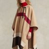 Brown Women’s Ralph Lauren Polo ID Striped Double-Faced Poncho Jackets Brown Women’s Ralph Lauren Polo ID Striped Double-Faced Poncho Jackets