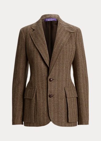 Brown Women’s Ralph Lauren Preston Herringbone Jackets Brown Women’s Ralph Lauren Preston Herringbone Jackets