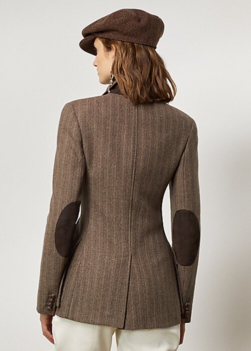 Brown Women’s Ralph Lauren Preston Herringbone Jackets Brown Women’s Ralph Lauren Preston Herringbone Jackets